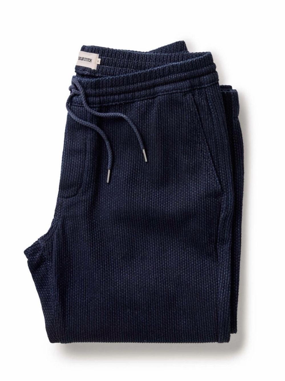 Taylor Stitch Navy Ribbed Drawstring Joggers